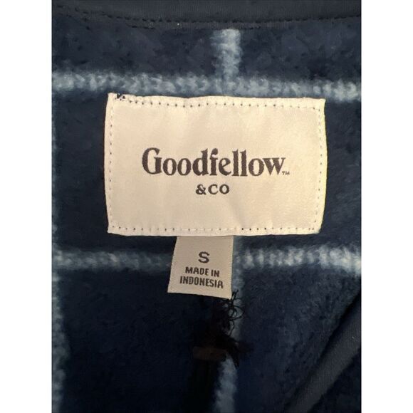 Goodfellow men's‎ quarter zip sweater, small, blue NWT - Picture 6 of 9